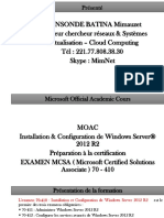 Cours Windows Server 2012 R2 Aperçu Général de La Formation