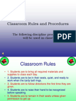 Classroom Rules and Procedures