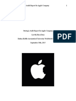 Apples Strategic Audit Report From Liu S