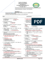 Test Questionnaire Science 7 - 2nd Quarter