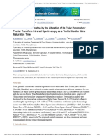 Red Wine Age Estimation by The Alteration of Its Color Parameters - Fourier Transform Infrared Spectroscopy As A Tool To Monitor Wine Maturation Time