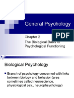 General Psychology: The Biological Basis of Psychological Functioning