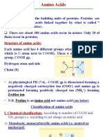 Amino Acids and Protein