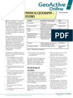 Ga251 Fieldwork For Physical Geography - Hydrological Studies - Sept 2001 Series 13 Autumn Issue Unit 251