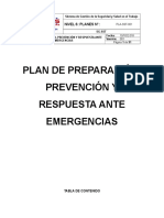 PLA-SST-001 Plan de Preparación, Prevención y Respuesta Ante Emergencias