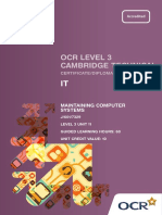 Level 3 Unit 11 Maintaining Computer Systems PDF