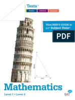 Teachersguide To The Sat Subject Tests in Math PDF