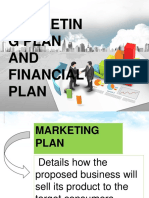 Entrepreneurship Marketing Plan and Financial Plan