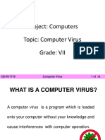 CBSE - VII - Computers - Computer Virus