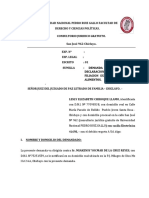 Demanda de Alimentos y Filiacion (Caso Jesus Adrian)