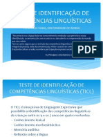 Teste de Identificação de Competências Linguísticas