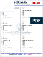 Expected Missing Number Series Questions PDF For IBPS PO and Clerk Prelims 2019 PDF