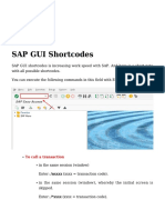 Sap Basic Menu Tcodes