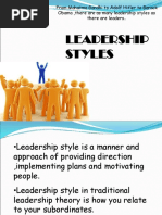 Leadership Styles