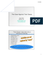 Against Test Cases