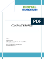 Company Profile - Digital Technologies v1.1