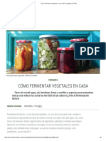 Cómo Fermentar Vegetales en Casa - El Comidista EL PAÍS