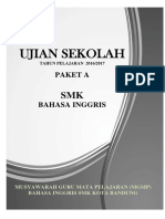 Soal US Bahasa Inggris SMK 1617 Paket A-1