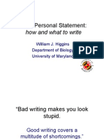 Your Personal Statement:: How and What To Write