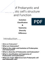 Study of Prokaryotes and Eukaryotes