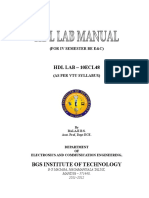 HDL LAB Manual - One