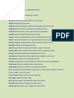 Lista de Enfermedades y Su Origen Metafisico