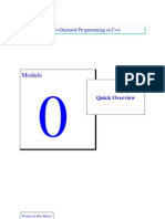 Object-Oriented Programming in C++: Quick Overview