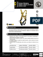 Arnés 3 Argollas Estandar (APA3A-AA0) STEELPRO Ficha Técnica