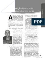 La Iglesia Como La Comunidad Del Amor PDF