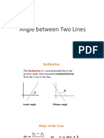 Angle Between 2 Lines