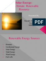 The Ultimate Renewable Resource: Presented by