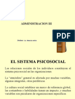 El Sistema Psicosocial