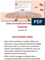 Lec 10 Uses of Email and Internet in Business