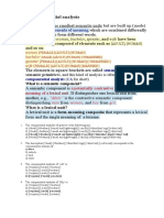 Componential Analysis and Examples