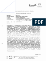 Acta Reanudación de Audiencia Pública Rionegro Perturbacion Bienes Publicos