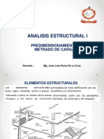 Predimensionamiento y Metrado de Cargas