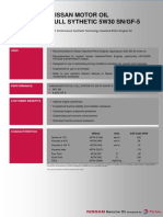 Nissan Genuine Oil 5W30 SN GF5 TDS 20161110 v1-0
