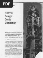 How To Design Crude Distillation Watkins - 1969