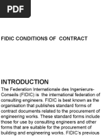 Fidic Conditions of Contract