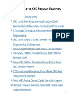 U W CNC Lathe CNC Program Examples