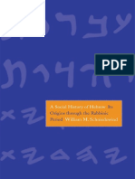 A Social History of Hebrew - Its Origins Through The Rabbinic Period PDF