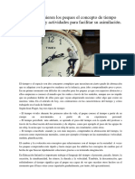 Cómo Adquieren Los Peques El Concepto de Tiempo Según Piaget