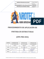 Procedimiento de Aplicacion de Pintura en Estructuras