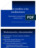 De Los Medios A Las Mediaciones