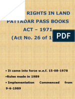 AP Rights in Land Pattadar Pass Books Act 1971