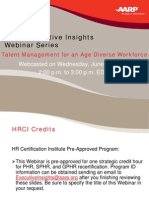 Aarp Talent Management Webinar 06-23-10