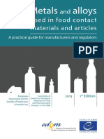 Metal Alloy Used For Food Contact