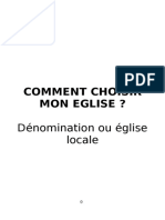 Comment Choisir Mon Église