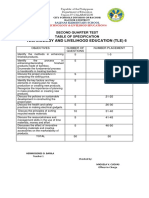 Second Grading Periodical Test - IA - TLE 6