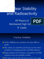 Nuclear Stability and Radioactivity